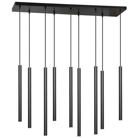 Lampada A Sospensione Selter - Nero - Acciaio Verniciato A Polvere - 92x120x22 Cm - Foto 1