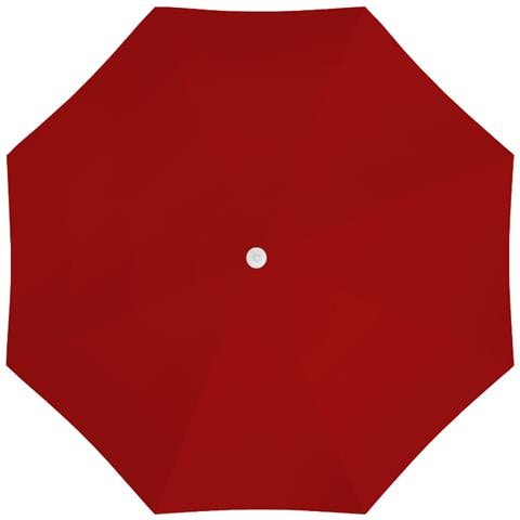 Ombrellone Spiaggia Mare Portatile Palo Reclinabile Tinta Unita Modello Puffy Ombrellone Rosso - Foto 2