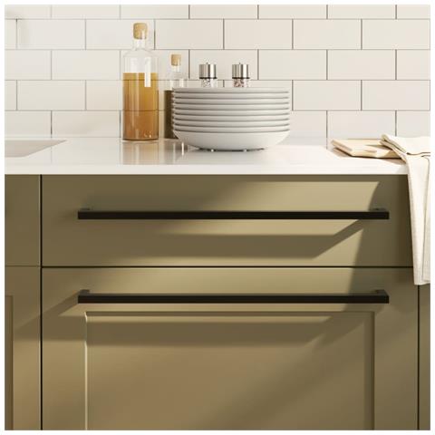 Maniglie per Mobili 5pz Nere 480mm in Acciaio Inox - Foto 1