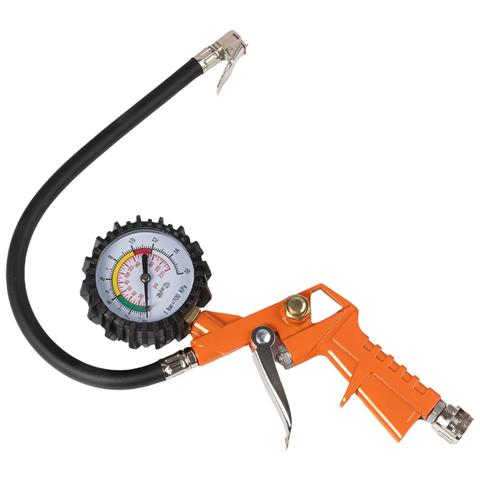 Manometro Con Pistola Per Gonfiaggio Pneumatici Con Attacco Rapido Universale - Foto 1