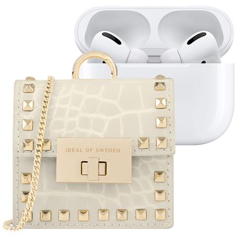 Mini Borsa Per Airpods Any Generation Modello Zoe Con Tracolla E Moschettone, Oro - Foto 1