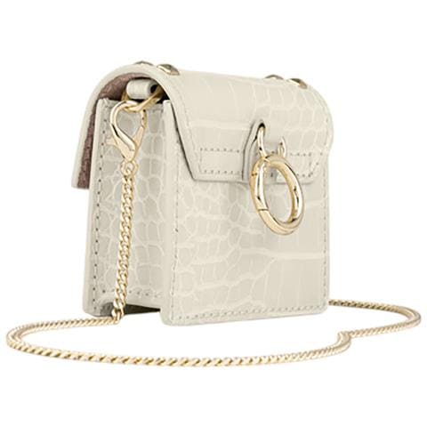 Mini Borsa Per Airpods Any Generation Modello Zoe Con Tracolla E Moschettone, Oro - Foto 4