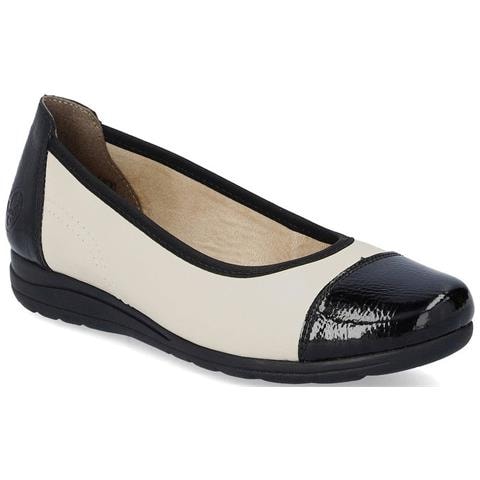 White Casual Closed Ballerinas Ballerine Pelle Scarpe Donna Bianco Eu 36, L9351-80 - Foto 1