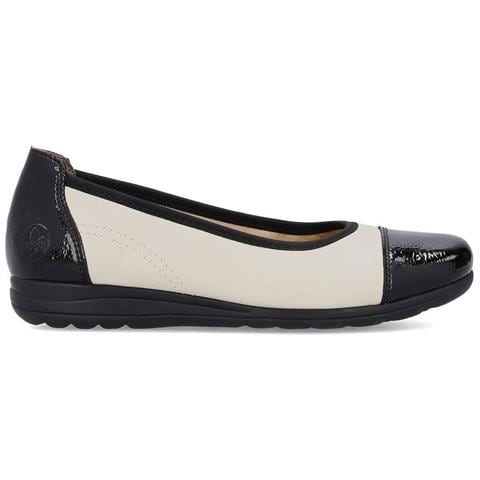 White Casual Closed Ballerinas Ballerine Pelle Scarpe Donna Bianco Eu 36, L9351-80 - Foto 2