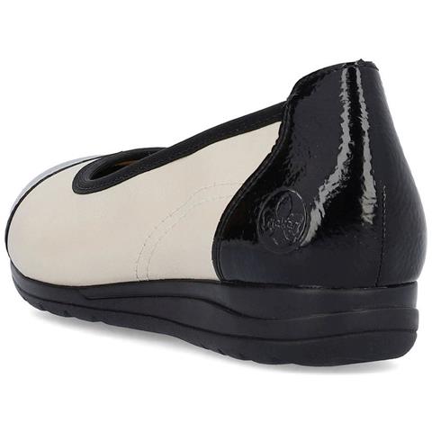 White Casual Closed Ballerinas Ballerine Pelle Scarpe Donna Bianco Eu 36, L9351-80 - Foto 3