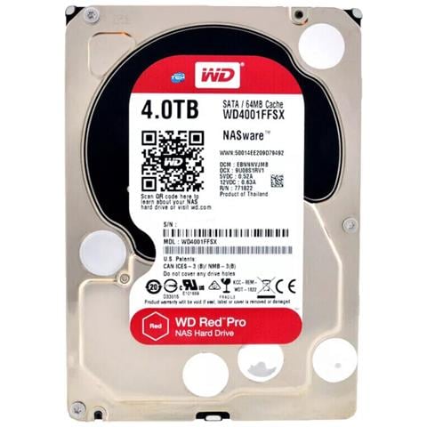 Western Digital Wd Red Pro Hdd 3,5"" Interno 4tb 7200 Rpm 64 Mb Sata Iii - Foto 1