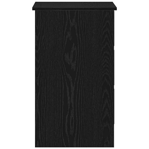 Scrivania Rovere Nera 90x45x76 cm in Legno Multistrato - Foto 2