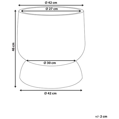 Vaso Per Piante Araucaria 42 Cm Grigio - Foto 5