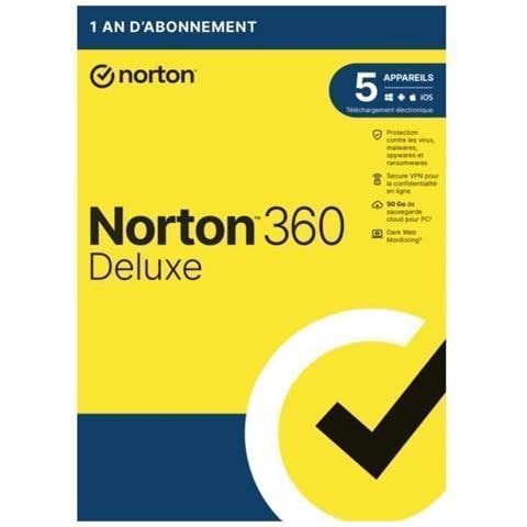 Norton 360 Deluxe 2025 | 1 Anno | 5 Dispositivi | Pc-mac-android-ios | [scaricamento] - Foto 1