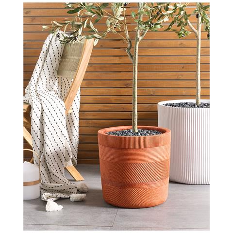 Vaso Per Piante Voula 36 Cm Marrone Dorato - Foto 1