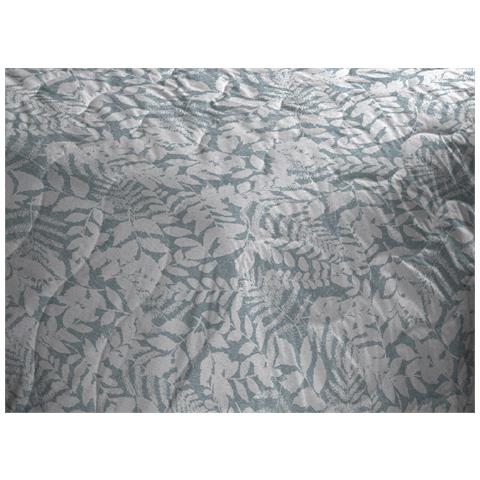 Trapuntino Piumino Estivo Primaverile 100gr Mq Leggero Disegno Natura 1 Piazza E Mezza Verde - Foto 2