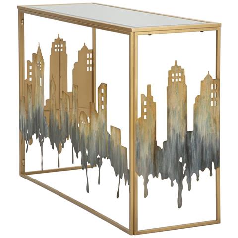 Tavolo Consolle Natura 1 - Multicolore - Metallo - 110x38,5x81 Cm - Foto 2