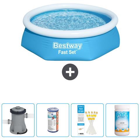 Piscina Fuori Terra - In Giro - 244x61 Cm - Blu - Include Accessori Coordinati Cb49 - Foto 1