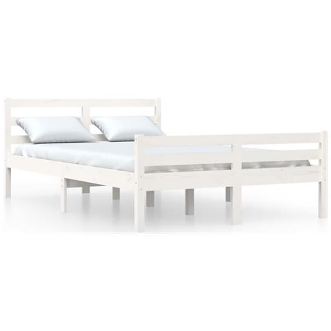 Lusso Casadino -  Giroletto Bianco In Legno Massello 150x200 Cm King Size - Foto 1