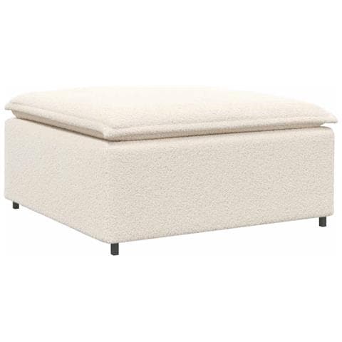 Modulo Poggiapiedi Divano Modulare Crema 100x100x48 cm - Foto 1