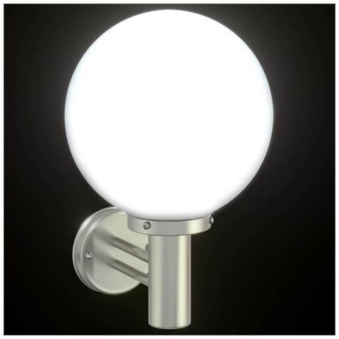 Lampada da parete esterna Argento Acciaio Inossidabile IP44 - Foto 9