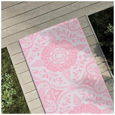 Tappeto da Esterno ARAKIL Rosa 80x250 cm PP - Foto 2