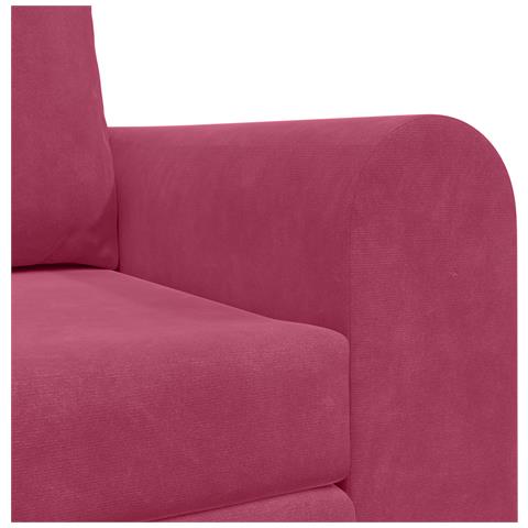 Divano Letto 2-in-1 Rosso Vino 148x71x83 cm Velluto - Foto 9