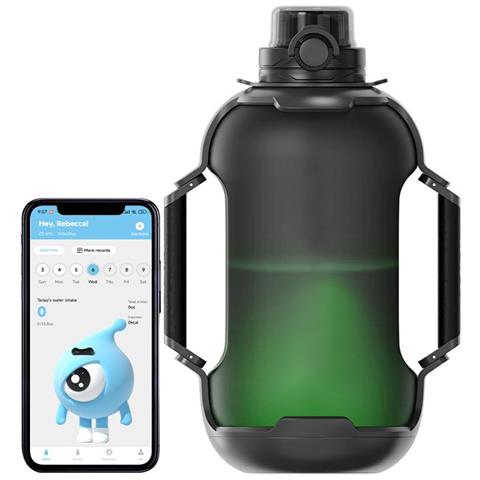 Smart Water Bottle With App - Track Hydration & Led Reminders - Foto 1