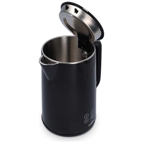 Bollitore Elettrico Da 1,7 L 2200 W Con Indicatore Di Temperatura, Nero - Foto 5
