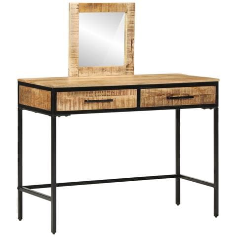 Toeletta 100x40x75/120 cm in Legno Massello Mango Grezzo - Foto 1