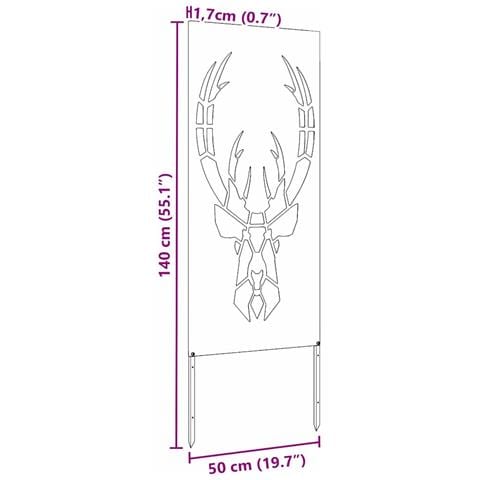 Pannello Decorativo da Giardino Oliver verde 50 x 140 cm - Foto 9