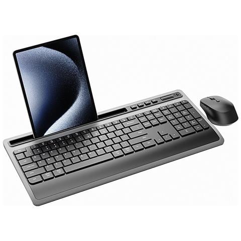 Combo Tastiera E Mouse Wireless 2.4g Con Controllo Volume E Design Ergonomico - Foto 1