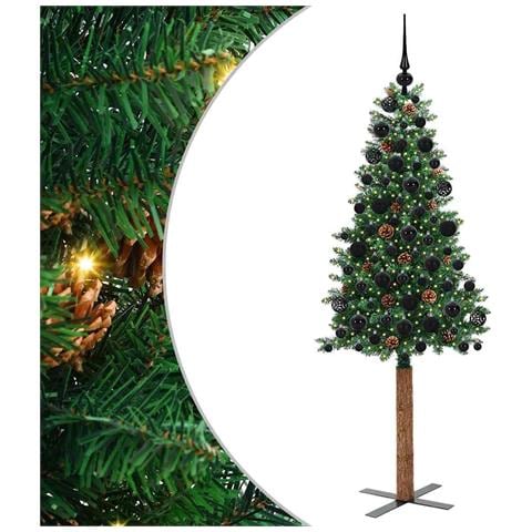 Albero di Natale snodato con 300 LED con supporto Verde 180 cm - Foto 1