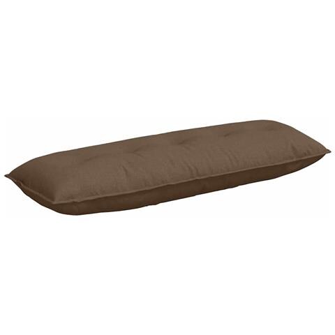 Cuscino per Schiena Marrone 140 x 19 x 50 cm Tessuto - Foto 1