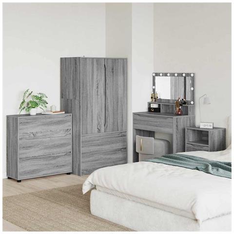 Armadio Grigio Sonoma 80 x 48 x 57 cm Legno multistrato - Foto 2