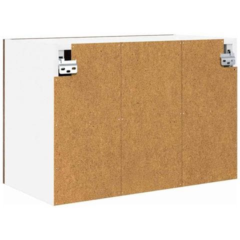 Armadio pensile con porta Riga 2 pcs Rovere Affumicato e Bianco - Foto 9