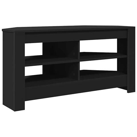 MobileTVAngolare Nero 102 x 40,5 x 45 cm Legno multistrato - Foto 1
