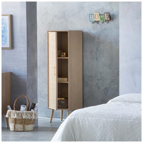 Mobile In Legno E Rete Marrone 40,5x37x139,5h - Foto 2