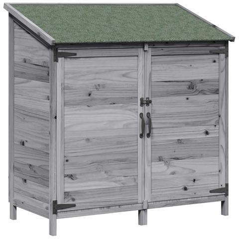 Capanno da Giardino Grigio 106,5 x 56 x 113,5 cm - Foto 1