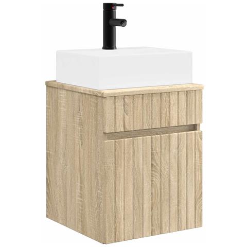 Mobile Lavabo da Parete Rovere Sonoma 39 x 41 x 62,5 cm - Foto 1