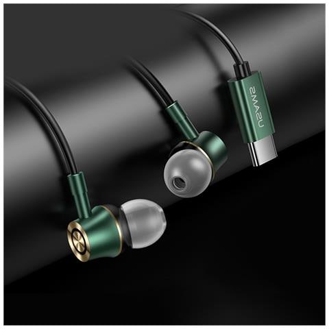 Auricolari Cablati - Metallo, Verde - Foto 4