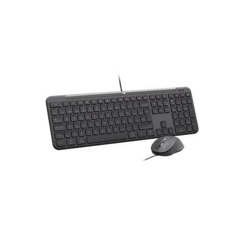 920-013343 tastiera Mouse incluso Casa /ufficio USB QWERTZ Tedesco Grafite - Foto 2
