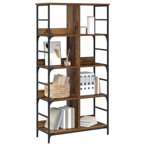 Libreria Legno antico 78,5 x 33 x 153 cm metallo PB - Foto 2