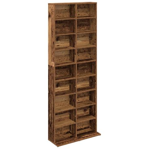 Mobile per CD Legno di quercia 65 x 23,5 x 175 cm - Foto 1