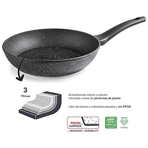 26826 - Padella Java, in alluminio forgiato, 100% senza PFOA, antiaderente con particelle di pietra - Foto 2