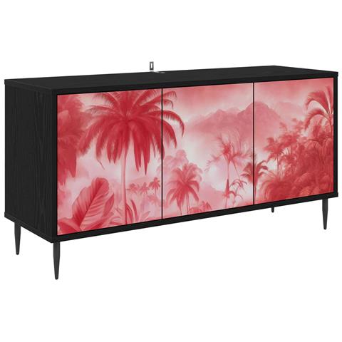 Mobile TV AACHEN 102 x 33 x 51 cm Rovere Nero - Foto 1