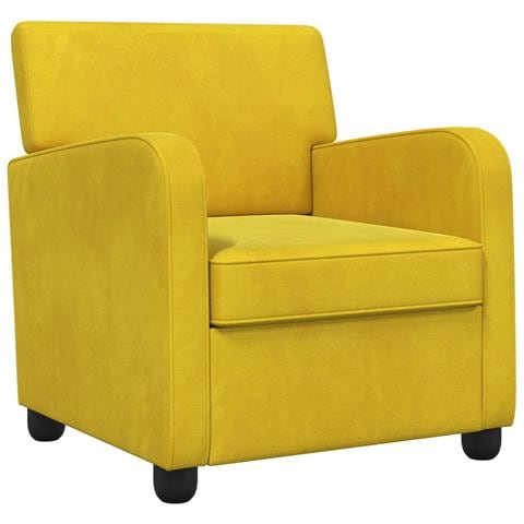 Poltrona Giallo Velluto - Foto 1