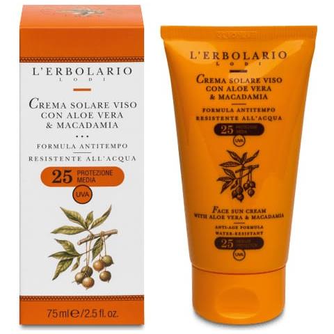 Crema Solare Viso Aloe Vera & Macadamia SPF25 75 ml - Foto 1