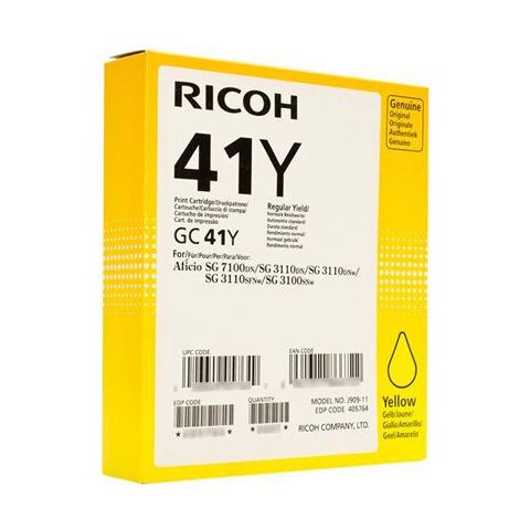 405764 Cartuccia Ink Originale Giallo per Aficio SG 7100DN / SG 3110DN Capacità 2200 Pagine - Foto 2