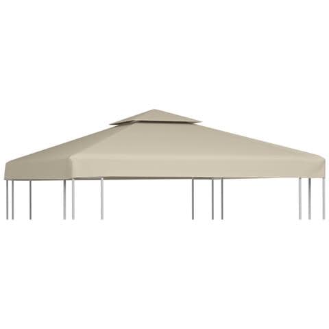 Telo di Ricambio per Gazebo 310g /m² Beige 3x3m - Foto 1