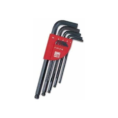 Serie Di 9 Chiavi Maschio Esagonale Lunghe Testa Sferica 280 Lts / s9 - Foto 4