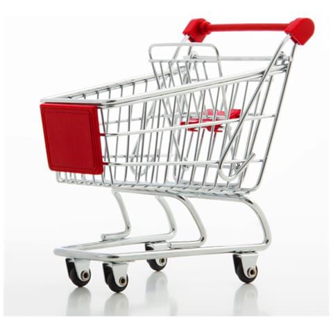 Mini Carrello Metallico Rosso - Foto 4