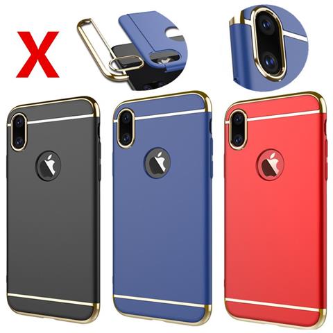 Iphone X E Xs Ultra Sottile Guscio 3 In 1 Dura Del Pc In Oro Rosa - Foto 3