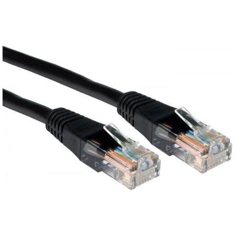 Urt-610 Black Cavo Di Rete 10 M Cat5e U / utp [ utp] Nero (rj45 [ m] To Rj45 [ m] Cat5e 10m Black Oem Moulded Boot Copper Utp Network Cable)  - Foto 1
