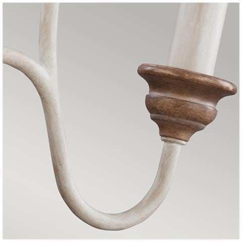 Elstead Hartsville - Lampadario 3 Luci Finitura Beachwood, E14 - Foto 9